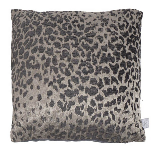 Sierkussen Dark Grey Leopard 45x45 cm